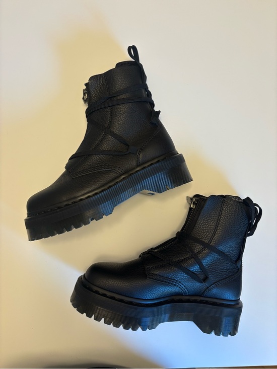 Dr. Martens Shoes - Dr. Martens Jarrick II Laced Leather Platform Boots Black